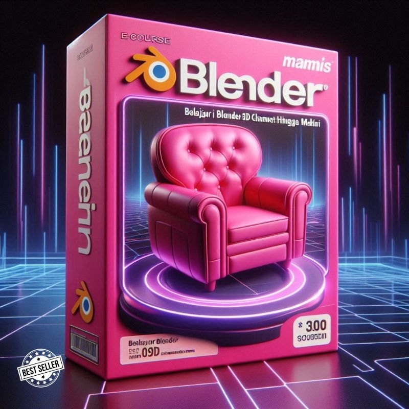 ECOURSE MAHIR BLENDER 3D Animasi - Belajar Blender 3D Character Hingga Mahir