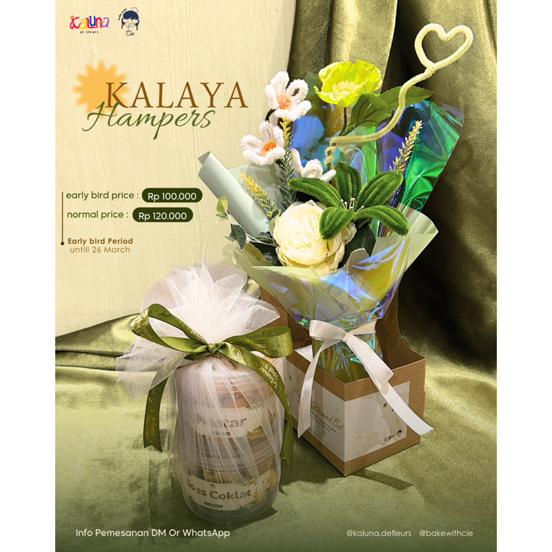 

Kalaya & Sakala HAMPERS LEBARAN x Kaluna Defleurs | Cup Holder Bouquet Hampers