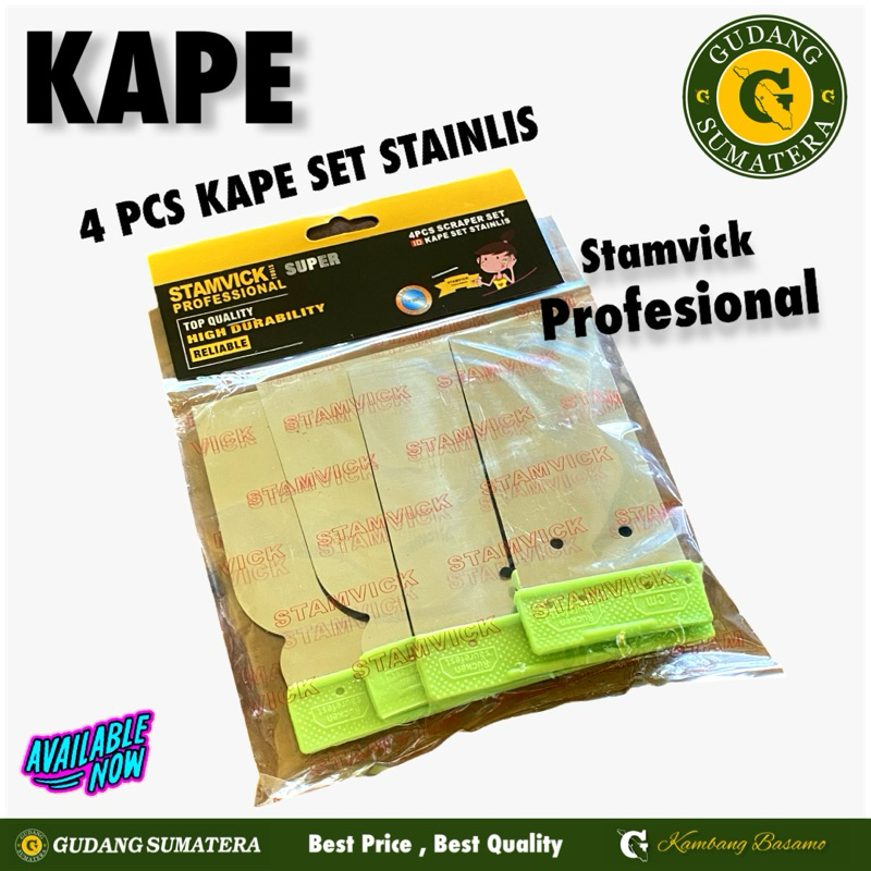 KAPE SET STAINLESS / KAPE BESI SET STAMVICK