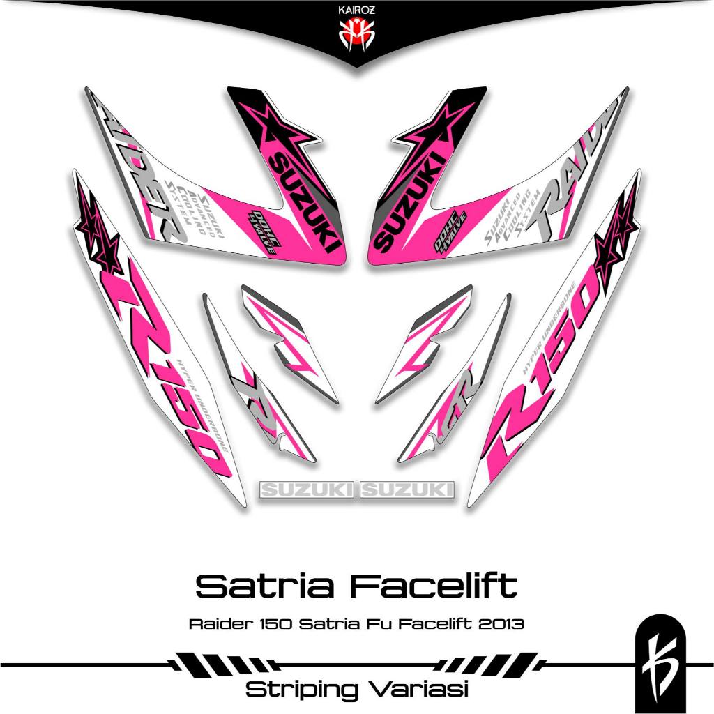STRIPING SUZUKI SATRIA FU 150 FACELIFT SKU 2 STIKER STICKER RAIDER FU 2013 2014 2015 2016 DECAL