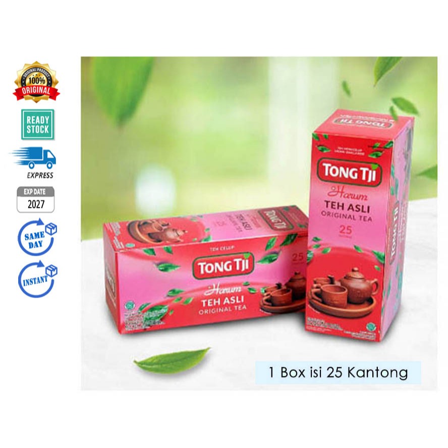 

(Box isi 25) Tong Tji Teh EXTRA HARUM Aroma Vanila Rose Teh Asli Celup Wangi