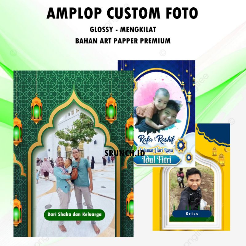 

[10PCS] AMPLOP CUSTOM NAMA FOTO FREE// ANGPAO//LEBARAN