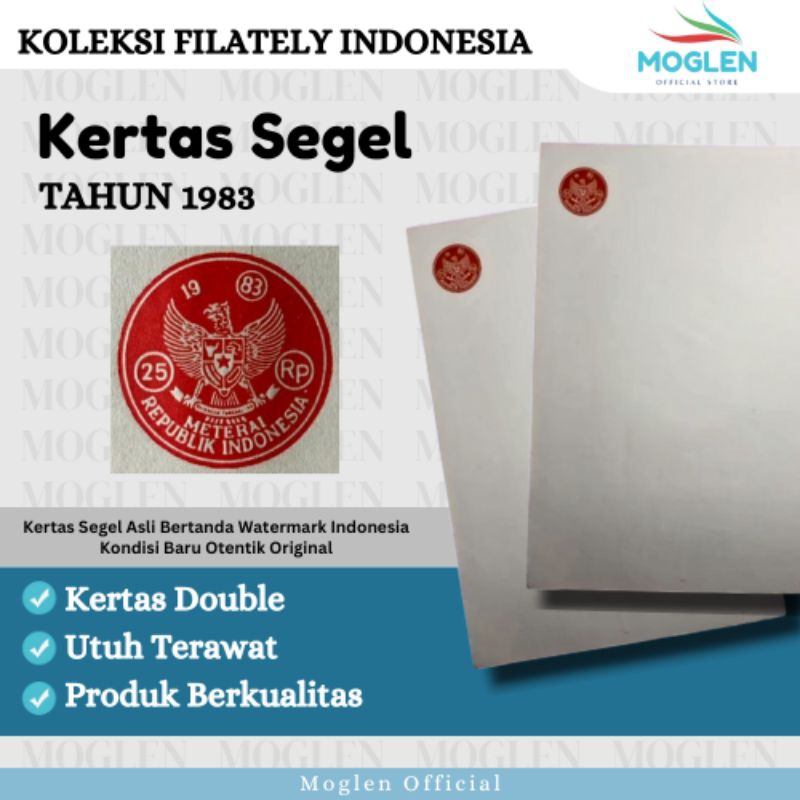

Kertas Segel Tahun 1983 Double Slide Original