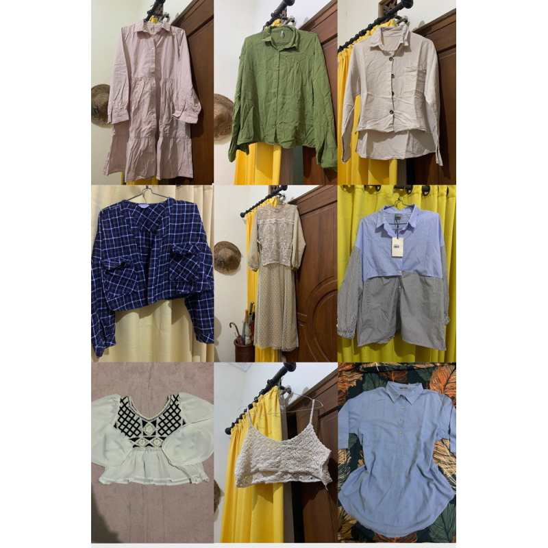 (part 3) Preloved kemeja/gamis/baju lebaran/baju kondangan/ long dres. murah murah, pemakaian pribad