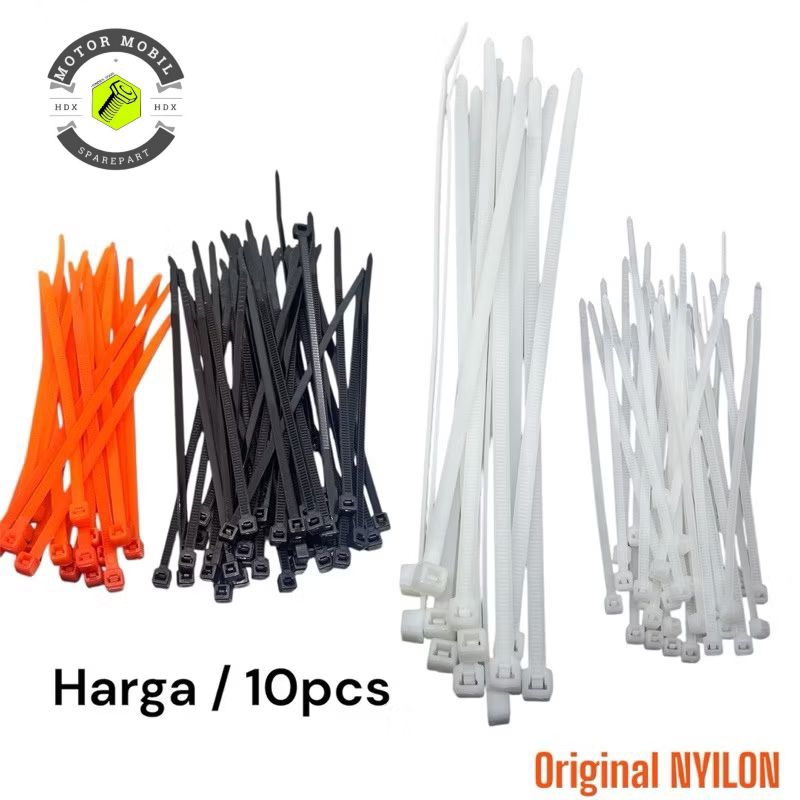 

10pcs Tali Kabel Tie Tis Ripet Tali Ripet Original Nilon Kuat Tidak Mudah Putus
