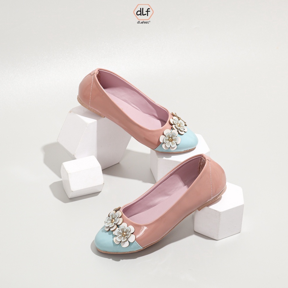 KODE N37O dLafeet Sepatu Anak Perempuan  Shena Peach