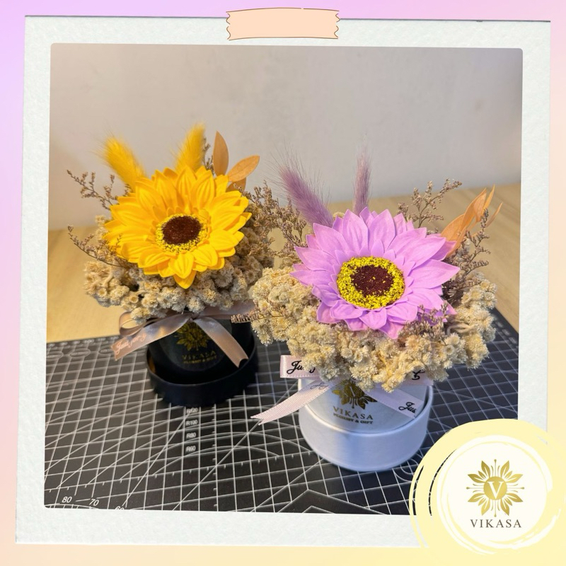 BLOOM BOX FLOWER / BLOOM BOX DRIED FLOWERS / BLOOM BOX EDELWEISS