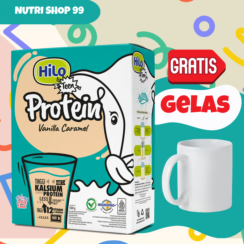 

Hilo Teen Vanila Caramel GRATIS GELAS - Susu Tinggi Kalsium dan Rendah Lemak