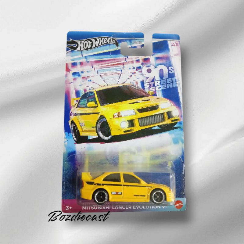 Hot Wheels Lancer Evolution VI 90s street scene