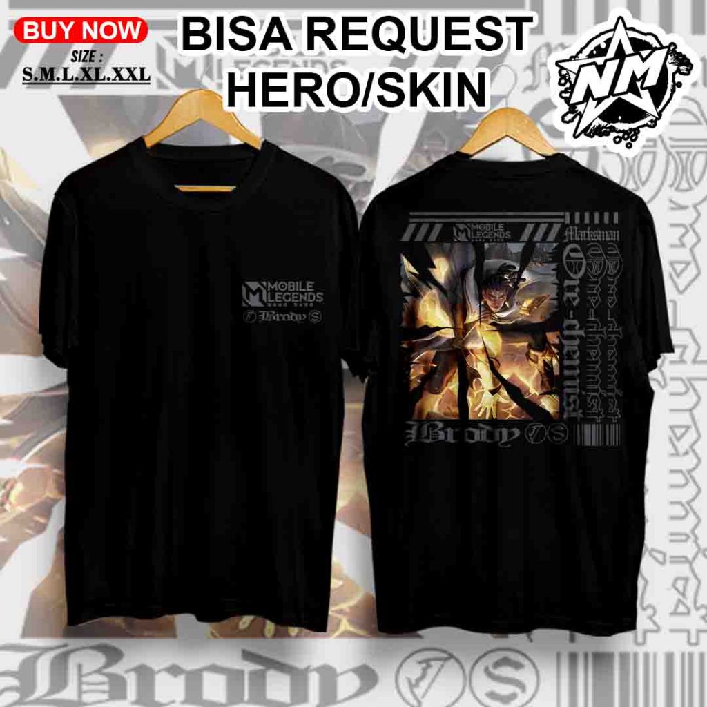 Kaos Brody MLBB - Kaos Mobile Legend - Kaos Skin Ore-chemist - Kaos custom - Kaos Terbaru 2025 - Kao