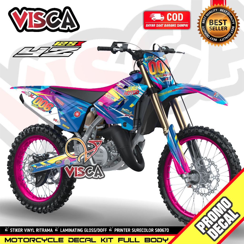 Decal Yz 125X 2022 Variasi Full Body Dekal Yz 125 New Variasi Full Body Stiker Yz 125 New Variasi Fu