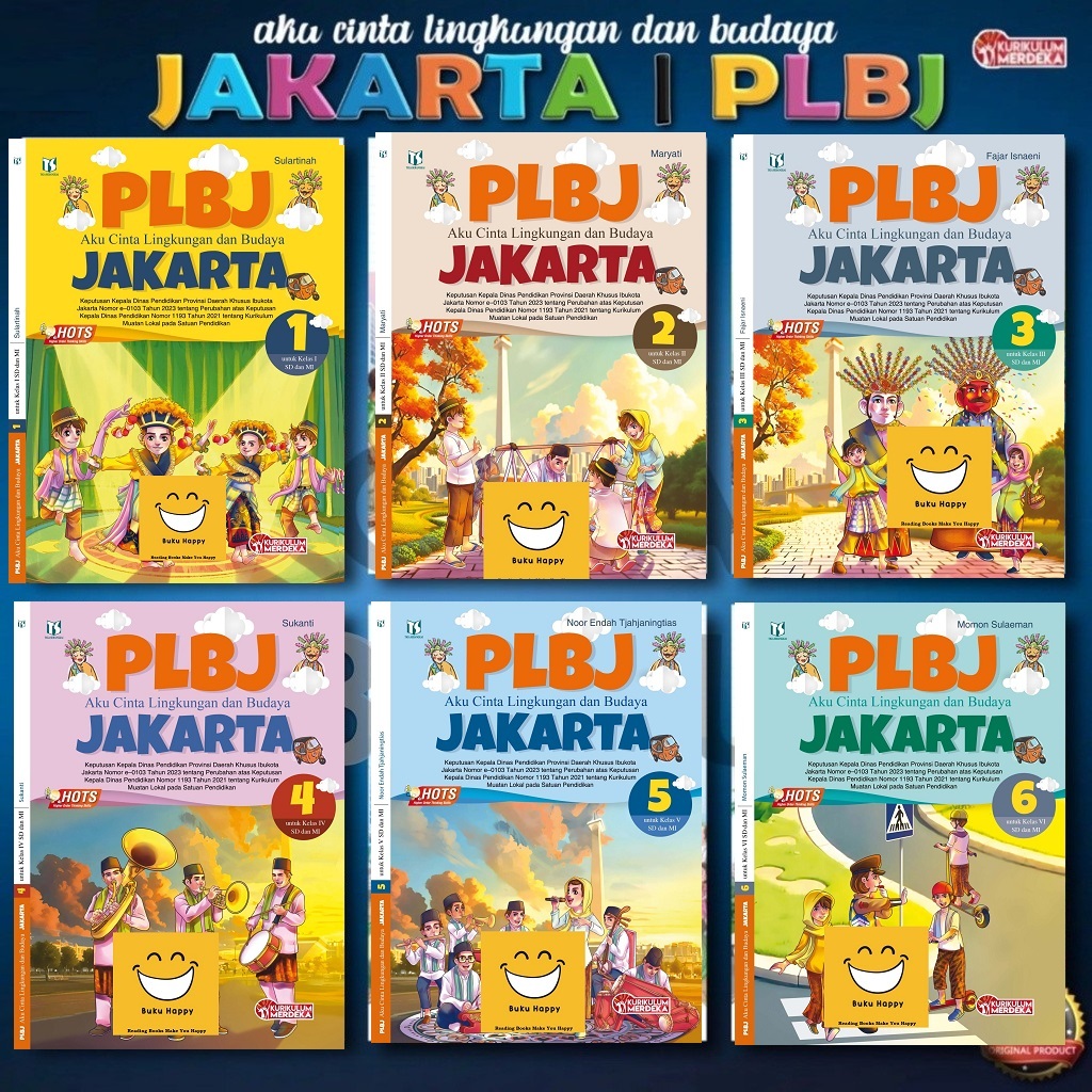 Buku PLBJ Kelas 1 2 3 4 5 6 / AKU CINTA LINGKUNGAN DAN BUDAYA  / PLBJ SD / Kurikulum Merdeka