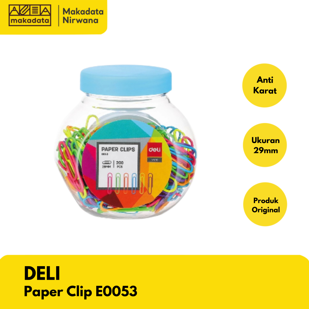 

DELI PAPER CLIP/KLIP PENJEPIT KERTAS E0053 (1 PCS)