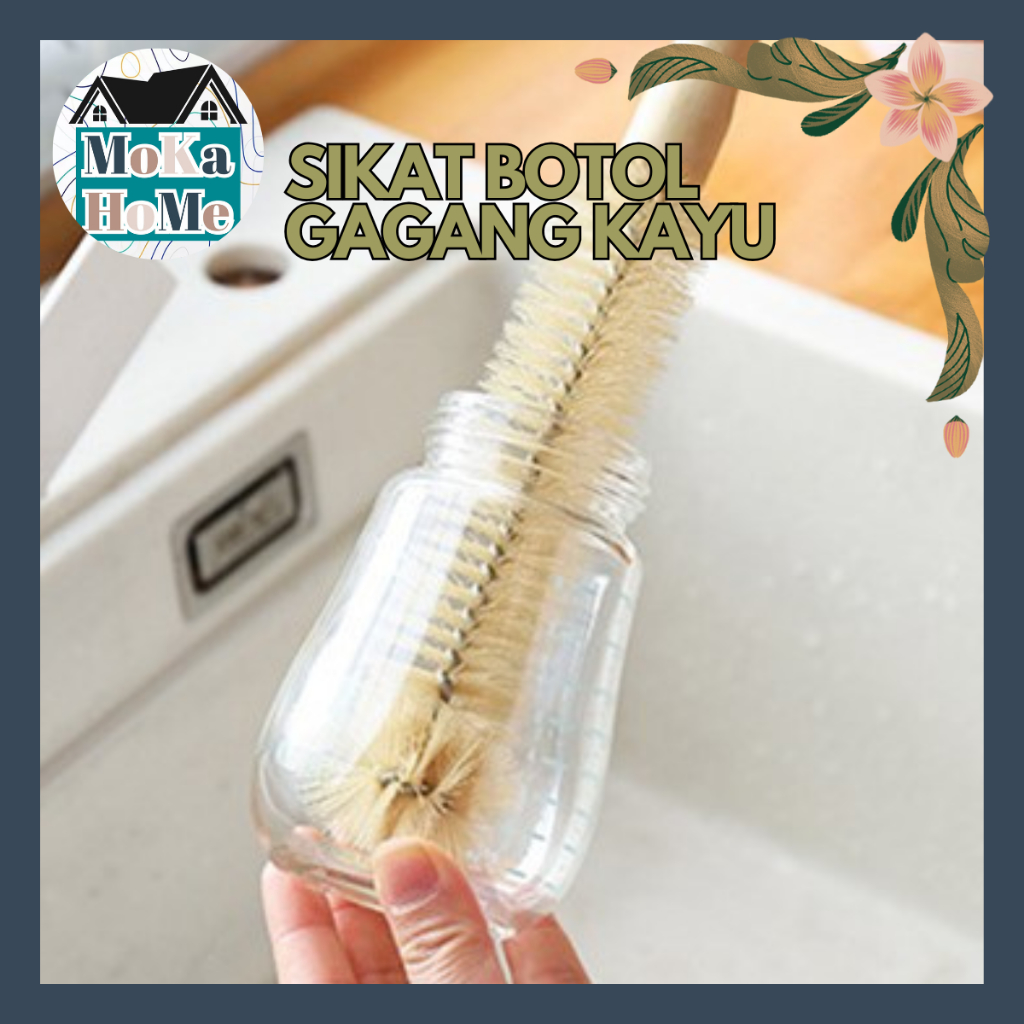 SIKAT BOTOL GAGANG KAYU / SIKAT PEMBERSIH BOTOL / SIKAT GAGANG KAYU
