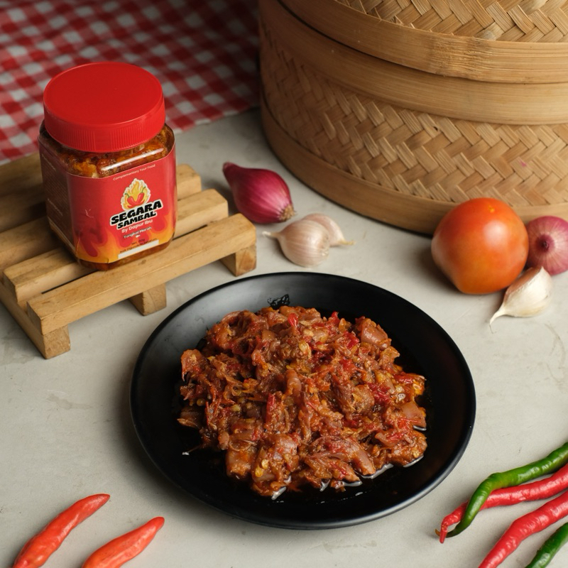 

Segara Sambal - Sambal Cumi Cabe Merah - Sambal Kemasan - Makanan Siap Saji - Frozen Food 150g