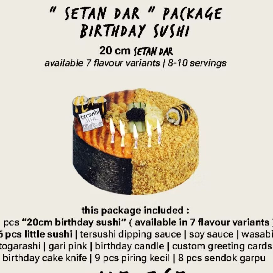 

Sushi Ulang Tahun | Sushi Cake | Sushi Birtdhay Cake 20 Cm