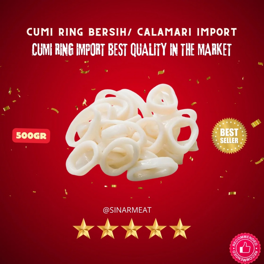 

CUMI RING IMPORT BERSIH PREMIUM BEST QUALITY 500GRAM