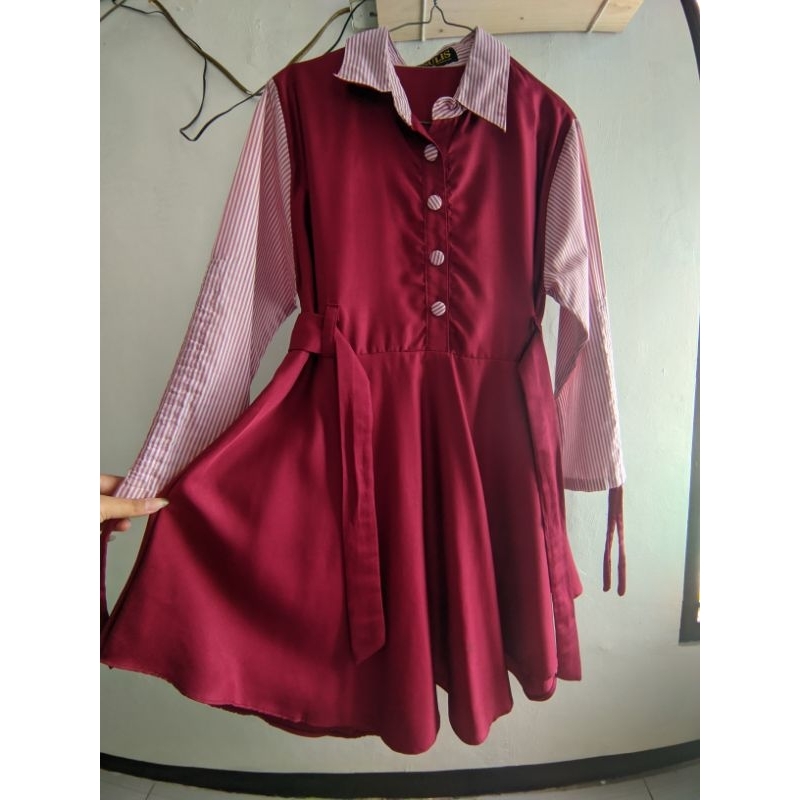 TUNIK amanda tali serut tali pinggang