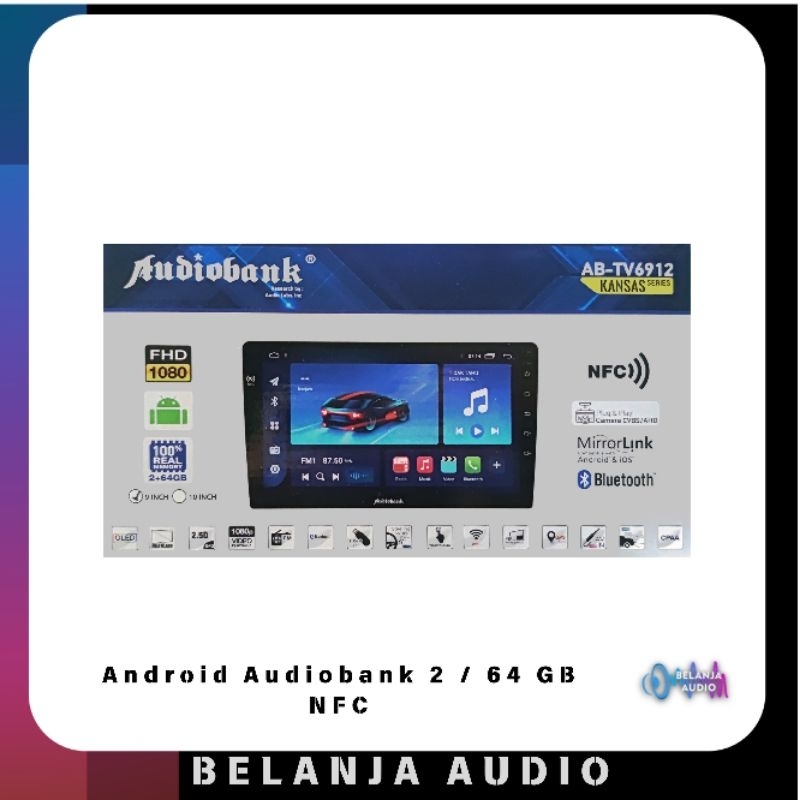 Head Unit Android JEC AUDIOBANK 2/32 IPS 9 INCH