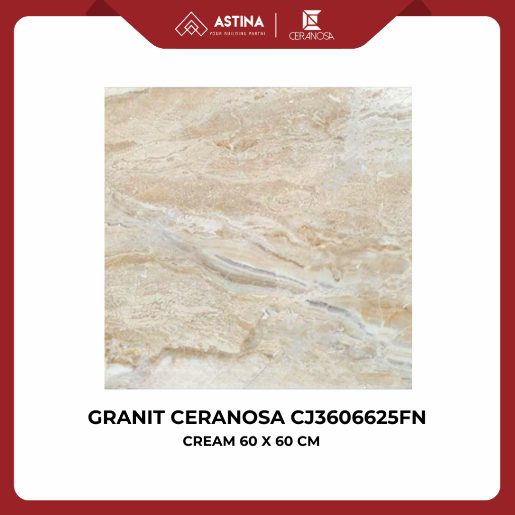 Granite CERANOSA CJ3606625FN Cream 60x60 Glossy