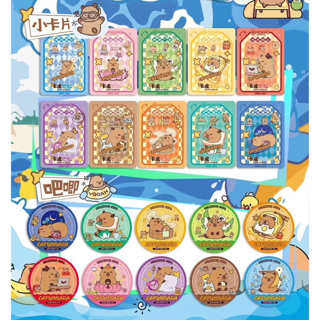 Pin Mainan Bros Kapibara Pin 7.5Cm Jepitan Aksesories Capibara Blind Box Set