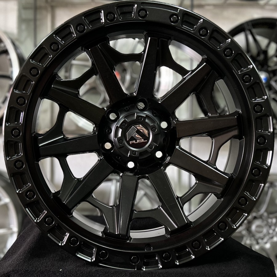 VELG FUEL RING 20 LEBAR 9 PCD 6X139.7 ET 0 WARNA MATT BLACK