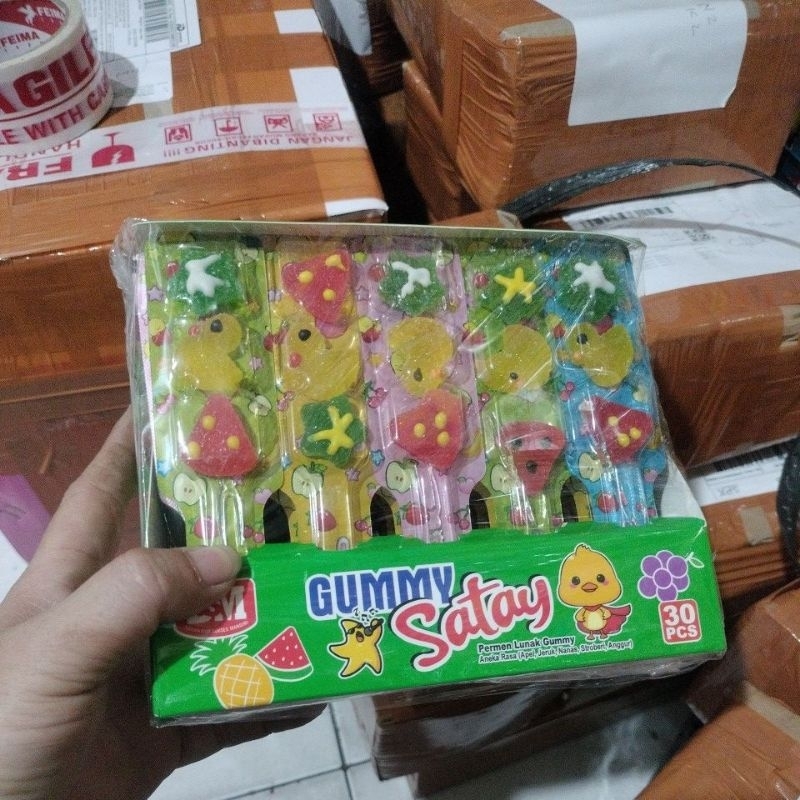 

PERMEN LUNAK GUMMY SATAY ISI 30 PCS