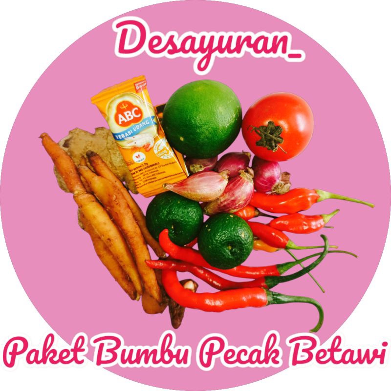

Desayuran Paket lengkap Bumbu Pecak Betawi
