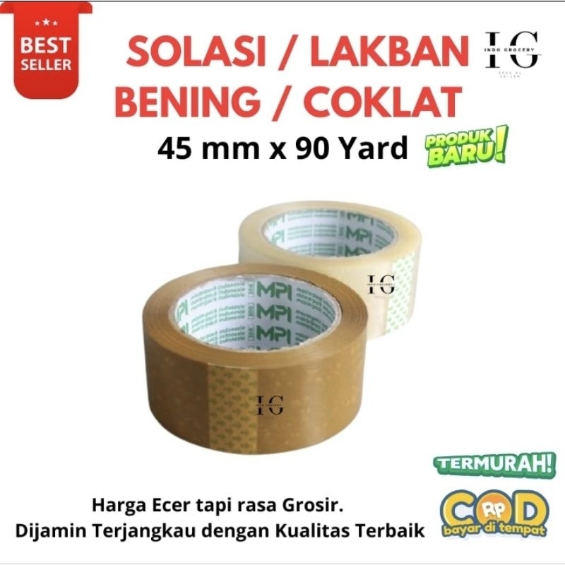 

SOLASI LAKBAN BENING-COKLAT 45 MM X 90 YARD MPI PREMIUM