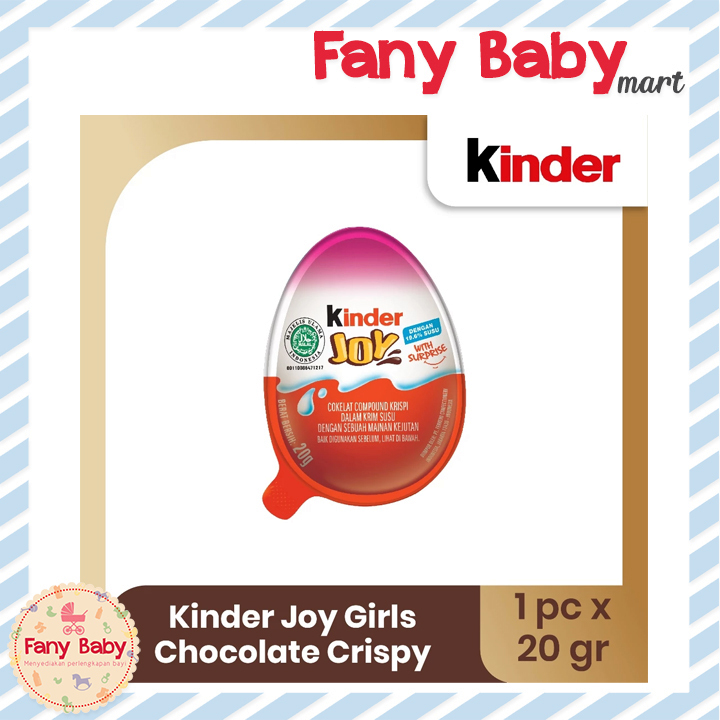 

KINDER JOY CHOCOLATE CRISPY 20GR - SNACK COKLAT DENGAN KEJUTAN MAINAN