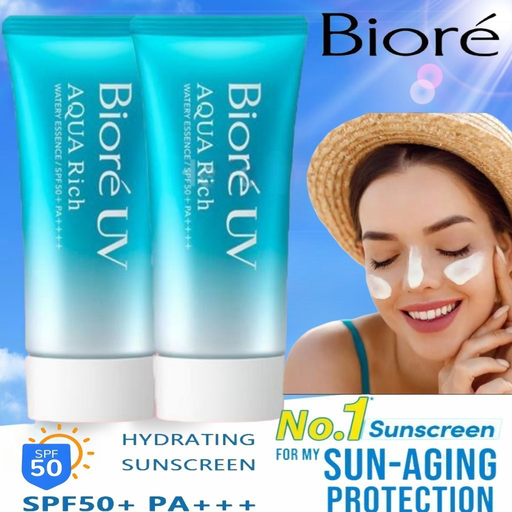 【COD ORI】Biore Sunscreen SPF 50+ PA++++ Sunscreen Esensi Berair Melindungi Kulit Watery Essence Sunb