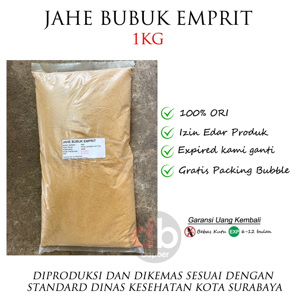 

Pure Ginger Powder 1kg | Jahe Bubuk 1kg