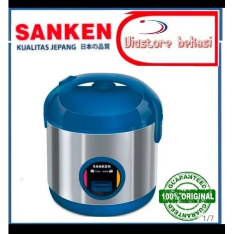MAGIC COM SANKEN 1liter SJ203  STANLESS 1LITER/RICE COOKER SANKEN SJ-203BL(GARANSI)