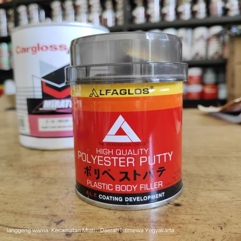 Dempul Alfa Alfaglos 1/4 250gr ALF Polyester Putty