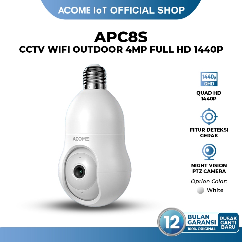 Neptune - ACOME IOT Kamera CCTV Outdoor PTZ TPD 1440 HD CCTV Wifi Mendukung Night Vision dan