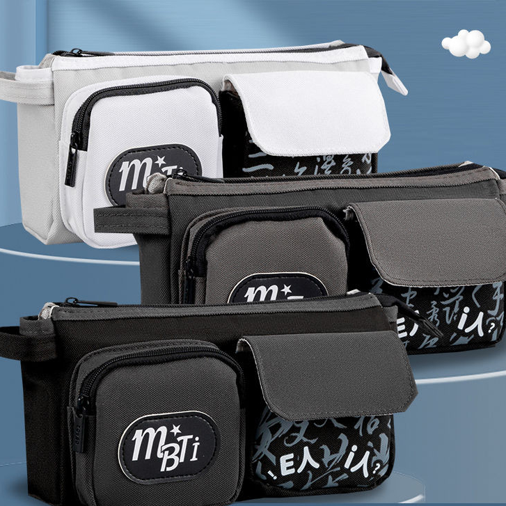 

Kotak Pensil Gaya Baru untuk Anak Laki-Laki, Kotak Alat Tulis Kapasitas Besar yang Keren dan Bergaya