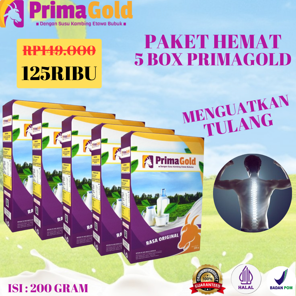 

5 Box Primagold Susu Kambing Etawa Meningkatkan Kecerdasan Otak Anak