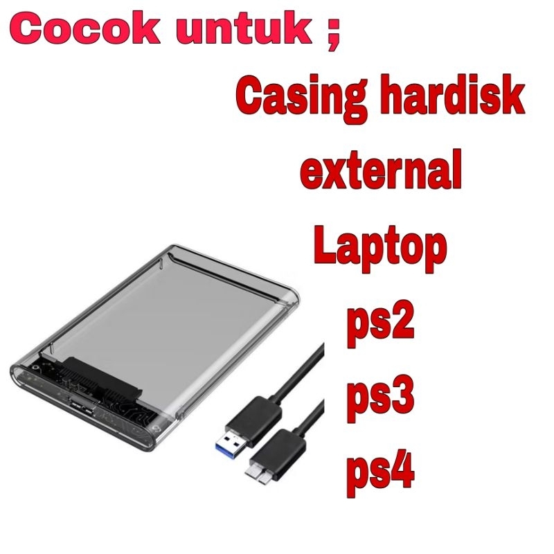 Casing hdd external ps2 ps3 ps4 dan laptop