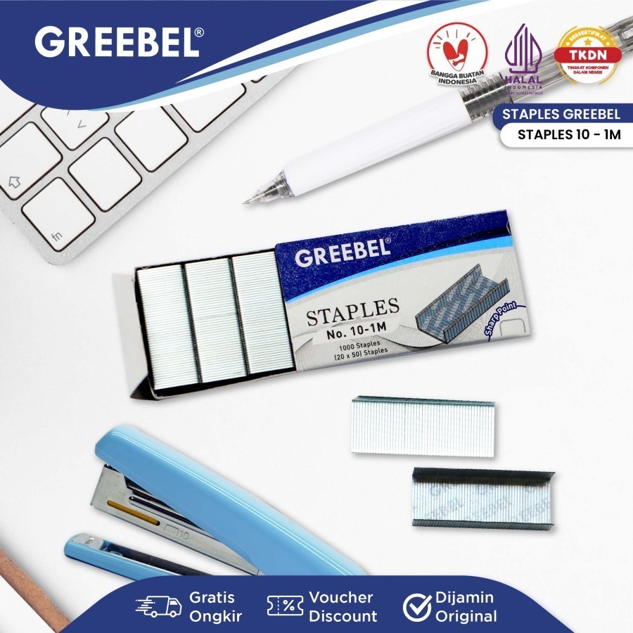 

Refill Isi Staples Stapler Greebel HP-10-1M No 10 Hekter Necis Jepretan