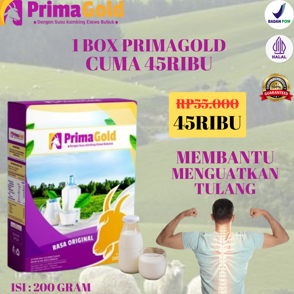 

1 Box Primagold Susu Kambing Etawa Membantu Melancarkan Pencernaan Pada Tubuh