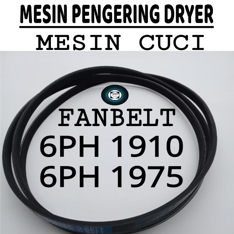 VBelt 6PH-1910 & 6 PH 1975 Drum Mesin Pengering | VanBelt Fan Belt Dryer