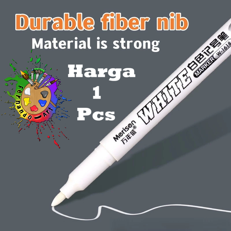 

BN - 1Pcs White Permanen Marker Y-6819 / Spidol Putih 2809015