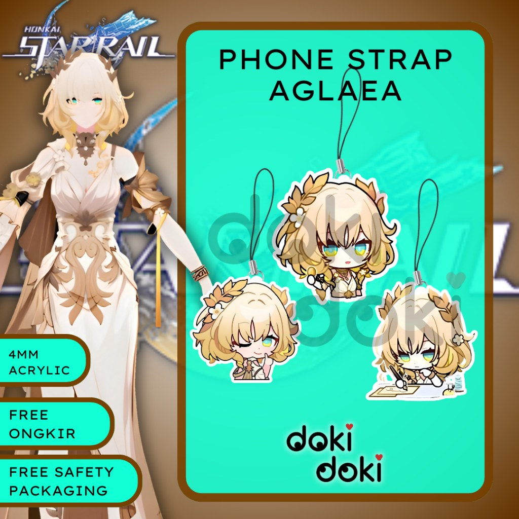 PHONE STRAP HP AGLAEA HONKAI STAR RAIL