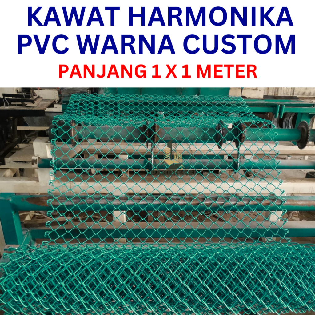 KAWAT HARMONIKA PVC TEBAL 2,7MM UNTUK LAPANGAN / RUMAH / KONTRUKSI PABRIKASI TERMURAH