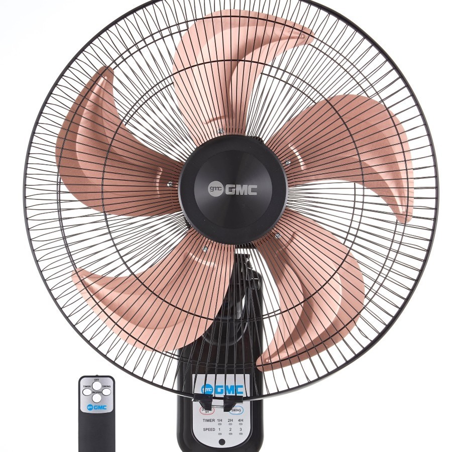 Ay00 Kipas angin dinding/wall fan gmc 521 + Remote 18 inch kipas angin baling besi