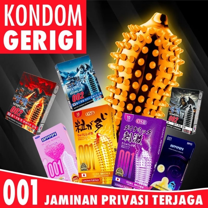 Kondom Premium Bergerigi Ekstrim 001 Terlaris Bisa COD