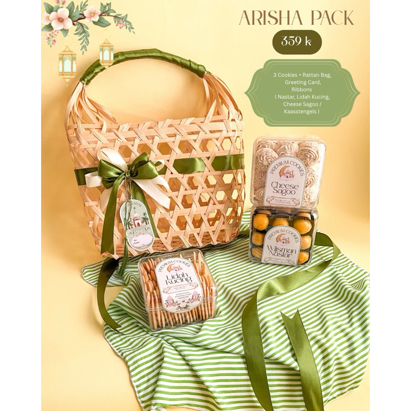 

Arisha Pack ( Hampers Lebaran , Kue Kering )