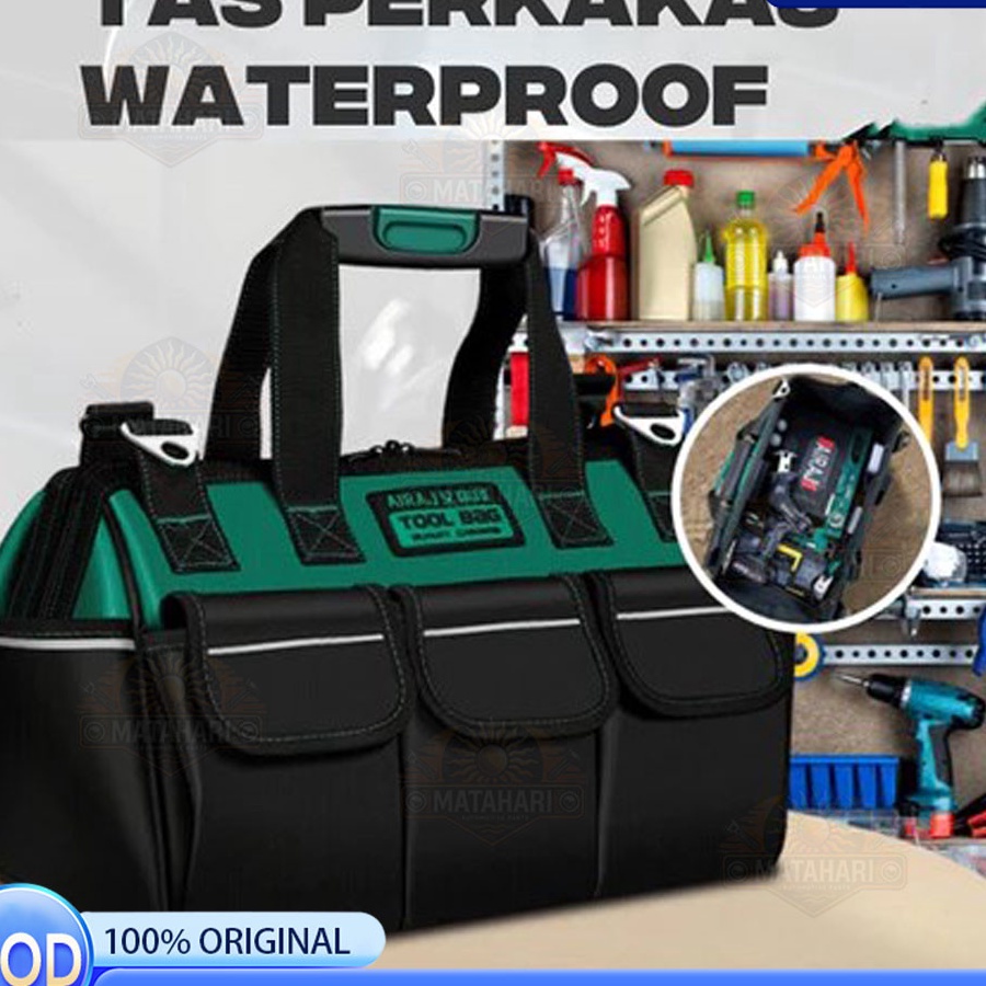 Langka Tool Bag 13  2 Inch Kain Oxford Tebal Tas Alat Perkakas Kuat Tas Perkakas Toolkit Toolbox 13 