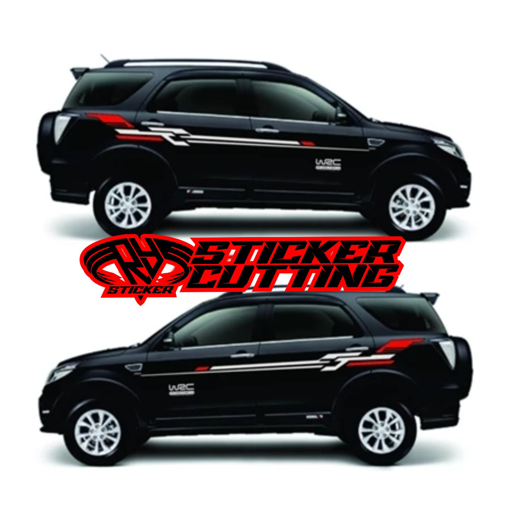Stiker Mobil Terios Rush Stiker Striping WRC Stiker Mobil Terios Rush Terlaris