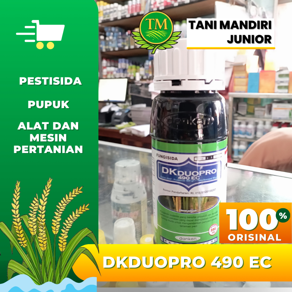 DK DUOPRO ( Fungisida Sistemik, bahan aktif : PROCHLORAZ 400 g/l  +PROPIKONAZOL 90 g/l)